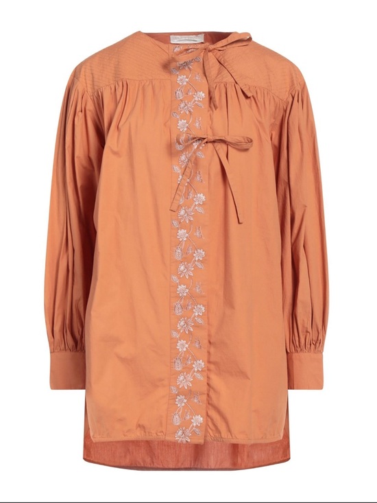 Ulla Johnson Tops - Ulla Johnson Embroidered Orange Tunic Blouse